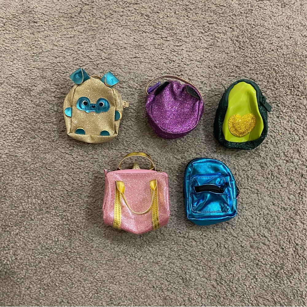 Shopkins Real Little Backpack Lot #1 (5 total)